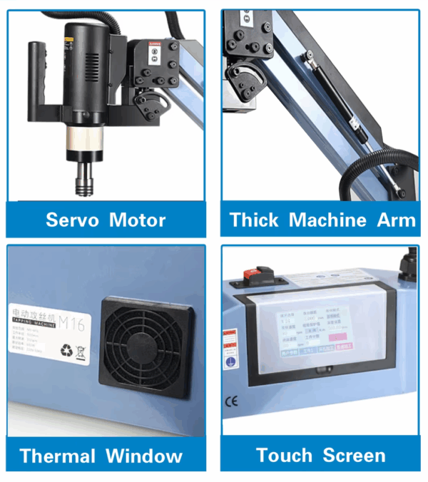 Servo Motor Electric Tapping Machine With Flexible Arm robot Arm SCJSRA Series - Image 14
