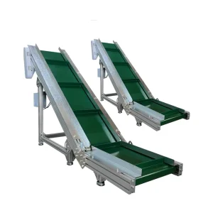 Green PVC Belt Automatic Feeder - Customized assembly line industry-specific