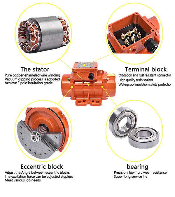 100W 12V 3000rpm DC Brushed Vibration Motor with Speed Controller