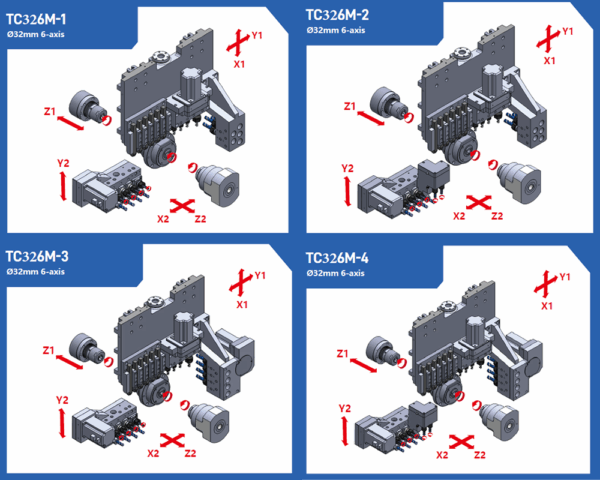6-Axis φ32 Double Mechanical Spindle Swiss Lathe Machine SCJ2SL326M Series - Image 3