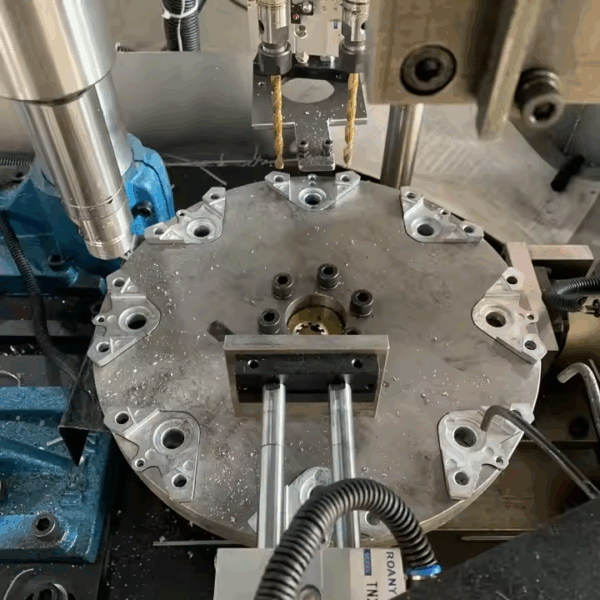 CNC Automatic Rotary Table Bicycle Accessories Drilling Tapping Machine CE SCJNS4 - Image 5
