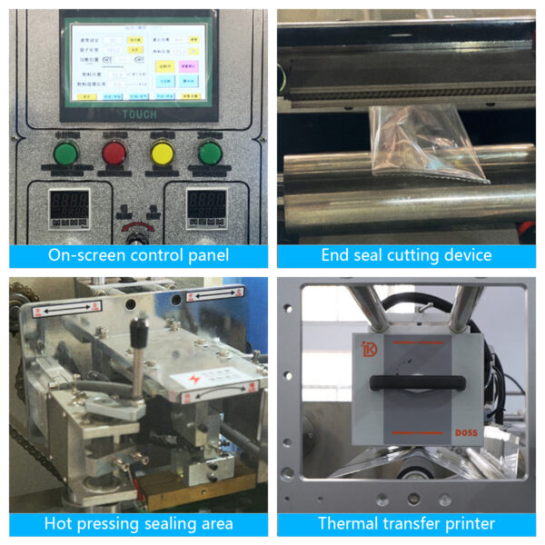 ‌Industrial Horizontal Pillow Packing Machine Automated Food & Non-Food Pouch Sealing System - Image 3